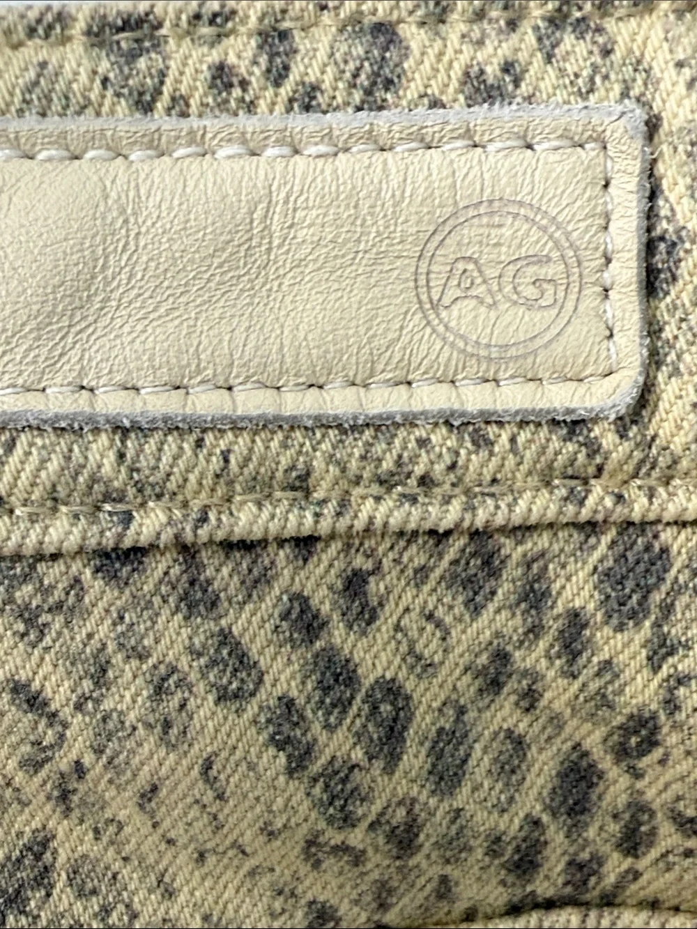 AG Adriano Goldschmied The Vera Snake-Print Mini Skirt